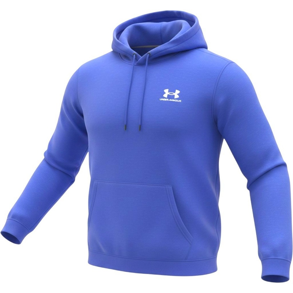 Under Armour Hoodie Mens XL Blue Cotton Blend Rival Fleece Pullover Logo Gym
